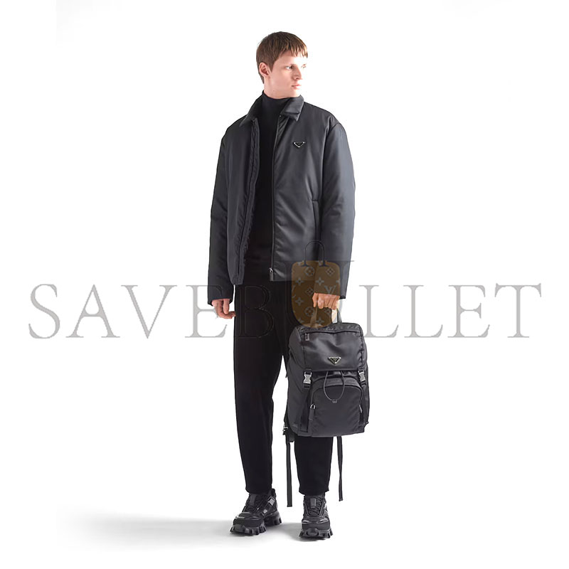 PRADA RE-NYLON AND SAFFIANO LEATHER BACKPACK 2VZ135 (45*27*17cm) PRADA RE-NYLON AND SAFFIANO LEATHER BACKPACK 2VZ135 (45*27*17cm)